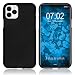 Produktbild PhoneNatic Case kompatibel mit Apple iPhone 11 Pro - schwarz Silikon Hülle matt Cover