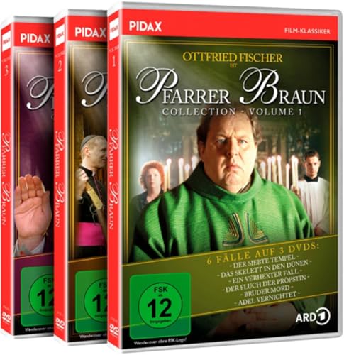 Pfarrer Braun Collection - 18 Folgen der lustigen Krimiserie mit Ottfried Fischer und Peter Brix auf 9 DVDs - Gesamtedition (Pidax Film-Klassiker)