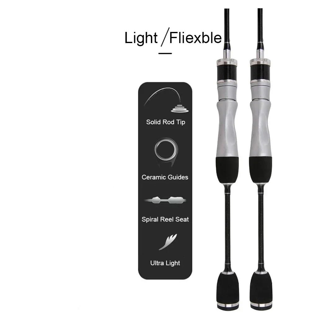 Wędka, Ultralight Carbon Spinning Rod 1.68m Small Bait System for Trout Fishing Sprzęt wędkarski