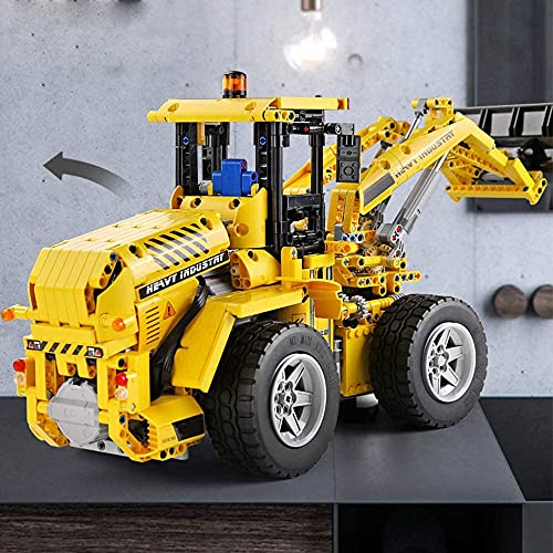 KYL RcBrick Technik Radlader, 1572 Teile Technik Bulldozer Technic Ferngesteuert Frontlader mit 4 Motor und… – Bild 6