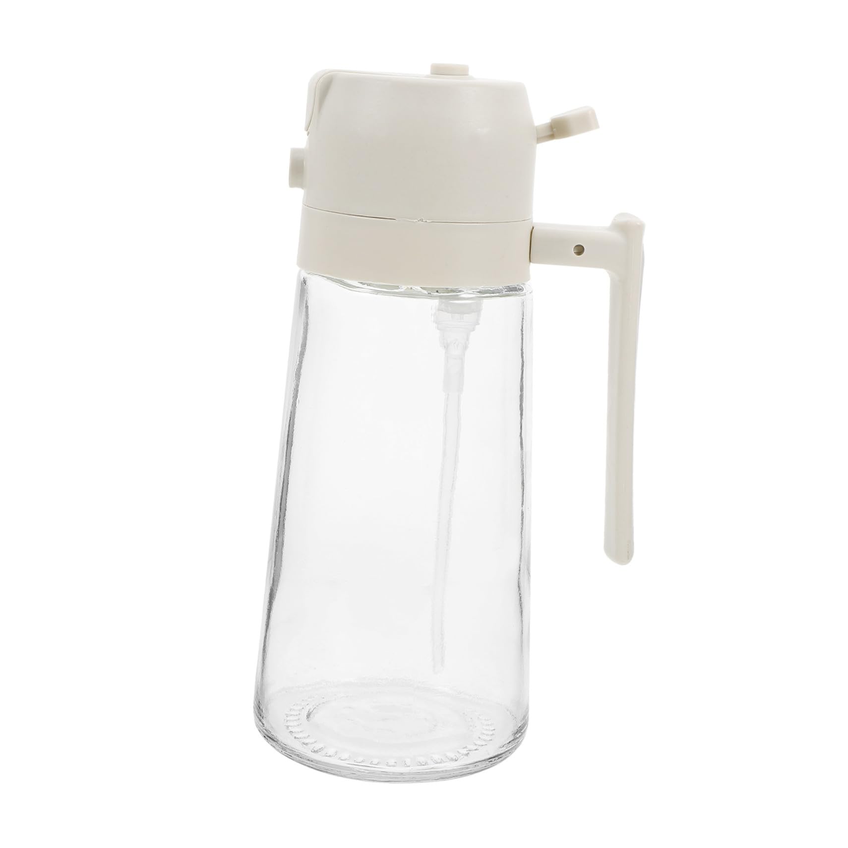 CVHfhjTG oil dispenser, Glass Oil Dispenser Bottle with Spout and Spray Function Large Capacity Kitchen Sauce Storage Container