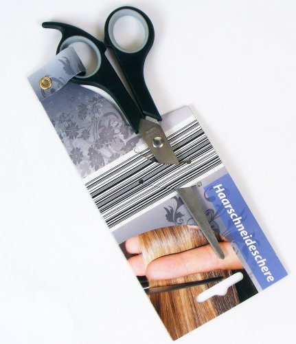 Preisvergleich Produktbild Haarschneideschere 17cm, mit Kunststoffgriff