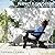 LUE BONA Folding Adirondack Chair Set of 2, Black HDPS Fire Pit Patio Chairs Weather Resistant, Modern Plastic Outdoor Chairs with Cup Holder