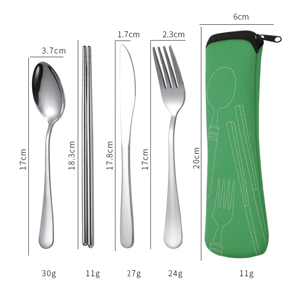 Amazon｜ETRAVEL カトラリーセット スプーン 箸 フォーク ナイフ 4点