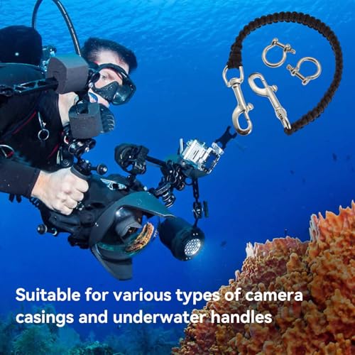 Cordon flexible pour la plongée avec sangles rétractables étanches à 360 degrés - 6