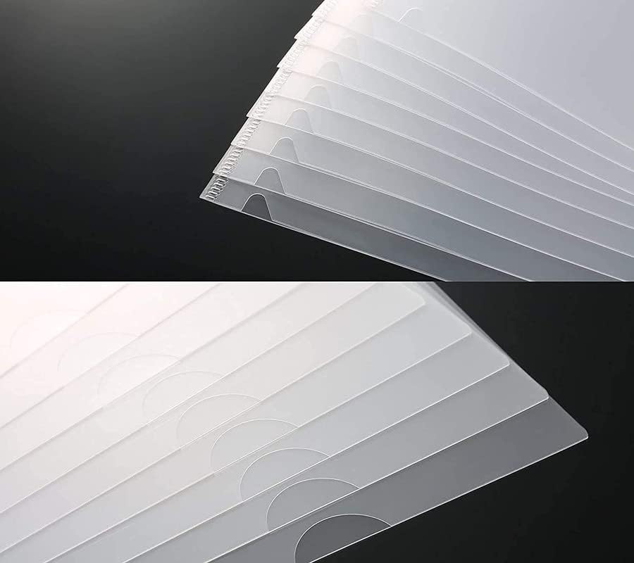 Image of Pack of 5 L-Type Transparent A4 Size Document Sleeve Project Document Holder Plastic Folder for Document Paper Certificate - 5 Pieces for Multipurpose Use