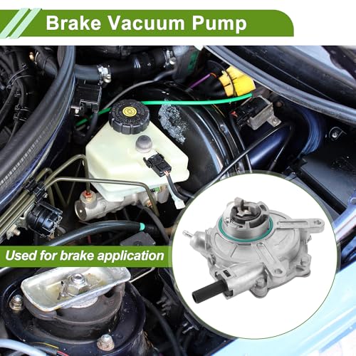 Bomba de vacío para frenos n.o 2722300565, bomba de vacío para motor para Mercedes-Benz C230 2006-2007 V6 2.5L (serie W203), aleación de aluminio, tono plateado, 1 unidad miniatura 2