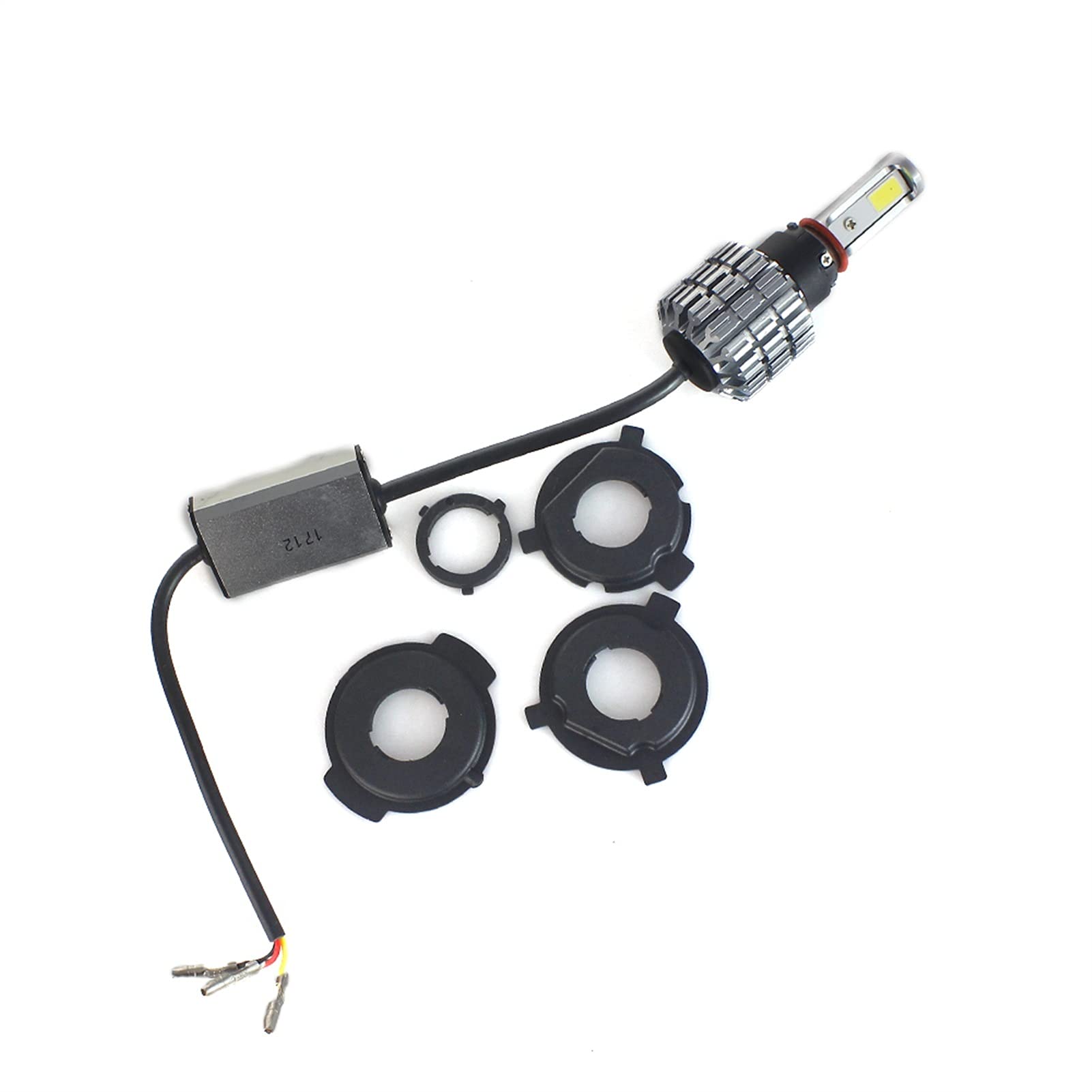 Żarówka ledowa LED H4 reflektor motocyklowy Hi Lo H4 Żarówki LED 30W 4000LM głowy zestaw do konwersji jazdy światła silnikowe 6000K biały