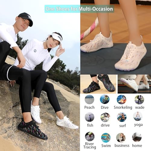 Image of Hike Barefoot Shoes Women Men Pro Water Footwear Wide Toe Box Non-Slip Unisex Athletic Outdoor Running Shoes