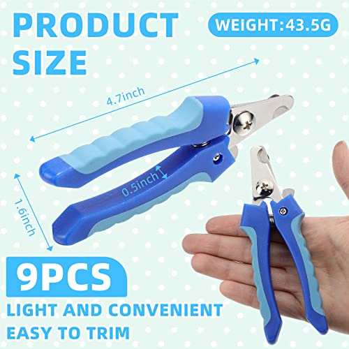 9-Pcs-Dog-Nail-Clippers-Bulk-Pet-Nail-Clippers-Dog-Toenail-Clippers-Dog-Nail-Trimmer-Dog-Clippers-for-Grooming-Nails-Dog-Claw-Care-for-Small-Medium-Dogs