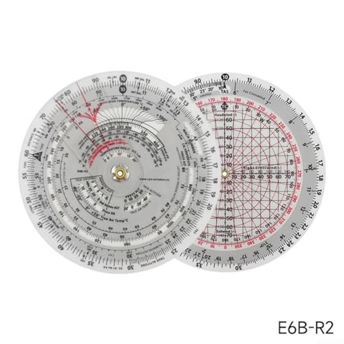 Computadora de vuelo E6B-R para aviación 6 pulgadas miniatura 2