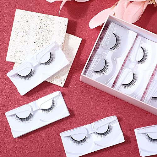 Nuogo 24 Pairs Reusable Self Adhesive Eyelashes No Glue Or Eyeliner Needed False Eyelashes Natural Look Easy To Apply Eye Lashes With Fake Eyelash Extension Applicator Tool, Black #TOP6