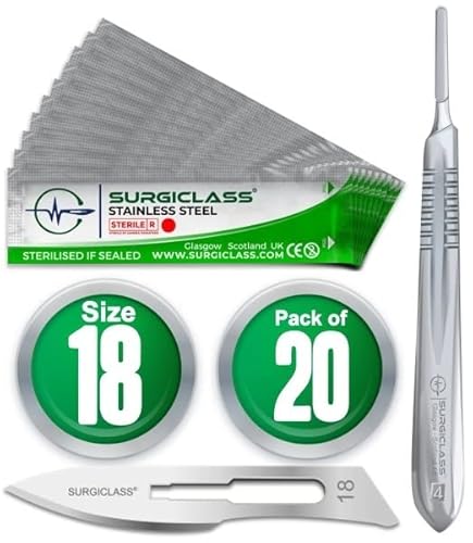 Lama del bisturi N. 18 acciaio inossidabile