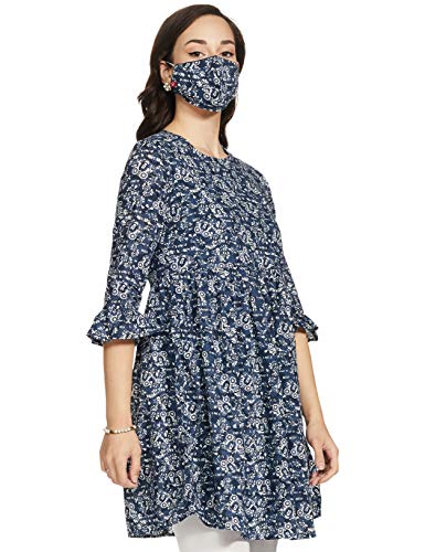 Image of BIBA Women Cotton Indie Mickey Printed Top