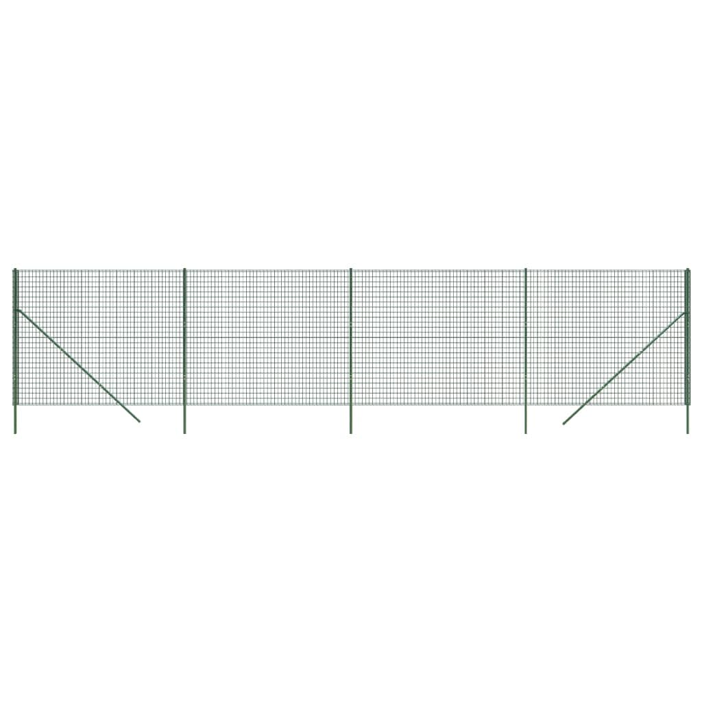 ShGaxin Cerca de Alambre de Acero galvanizado Verde 2x10 m, Malla Metalica, Malla Alambre, Alambre para Conejos, Vallas De Obra, Mallas para Gallinero, Malla Fina De Malla De Alambre - 154054