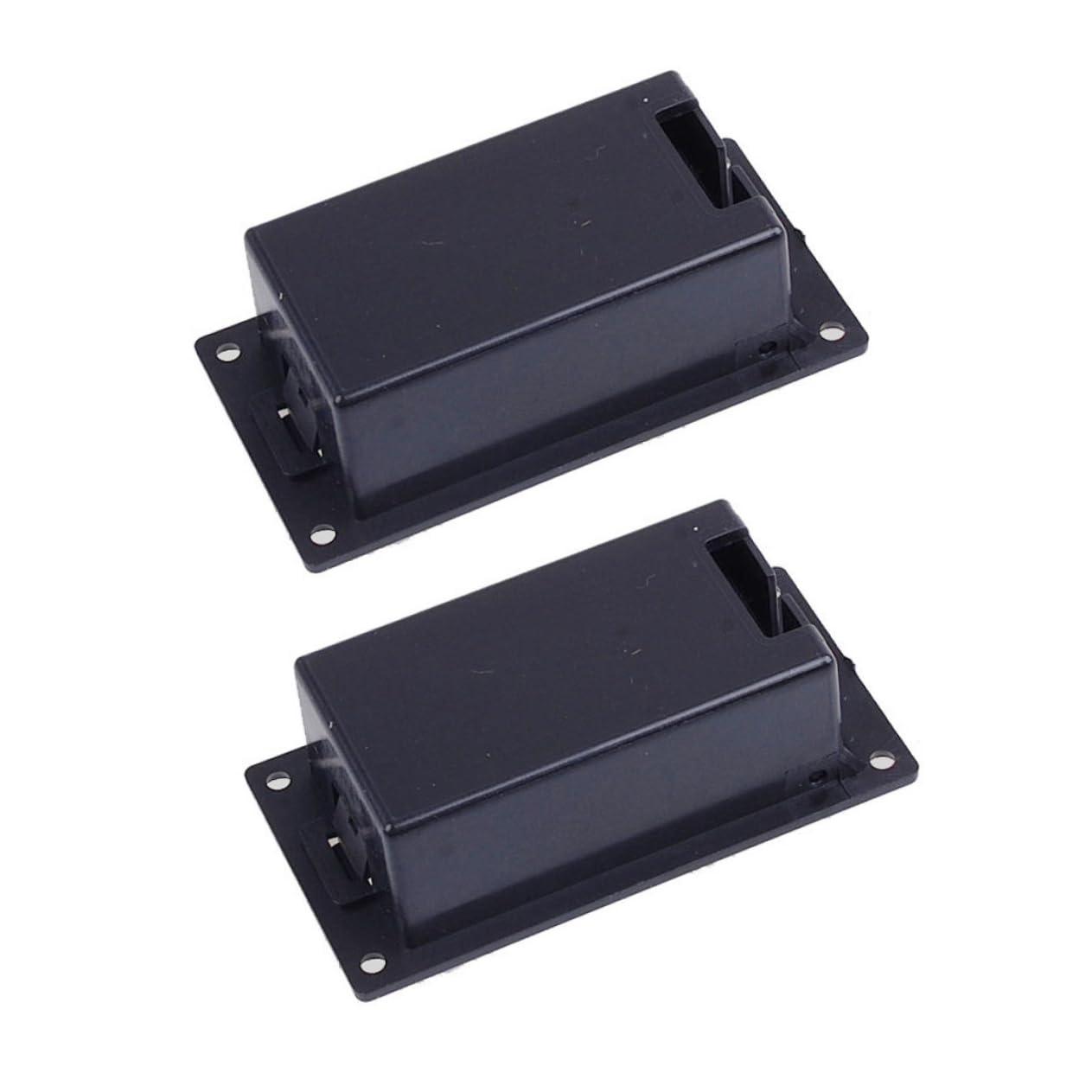 ERINGOGO 2Pcs Box Pickup Battery Case for Guitar and Bass Compact Battery Compartment Holder Durable Design for Active Pickups Easy Installation