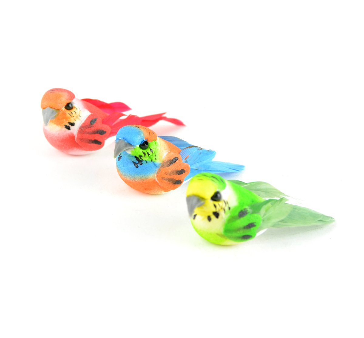 Touch of Nature - Mini Uccellini Tropicali, 3,8 cm, 3 Pezzi