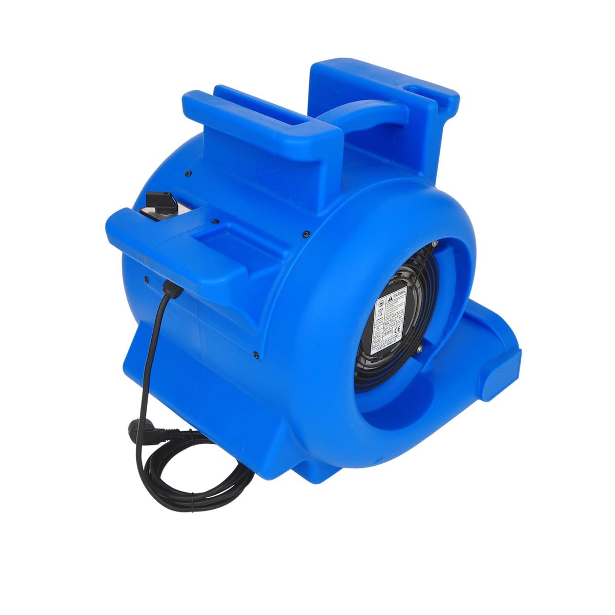 Aktobis WDH-AB10 Ventilatore turbo professionale | fino a 4.500 m³/h | Essicatore da pavimento potente, 3 angoli di flusso d'aria, impilabile | per l'asciugatura di edifici, cavità e moquette