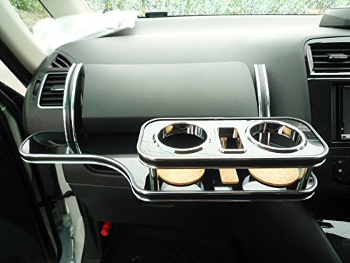 C26系セレナ フロントテーブル ブラック 携帯ホルダー中央 ブラックシルバー