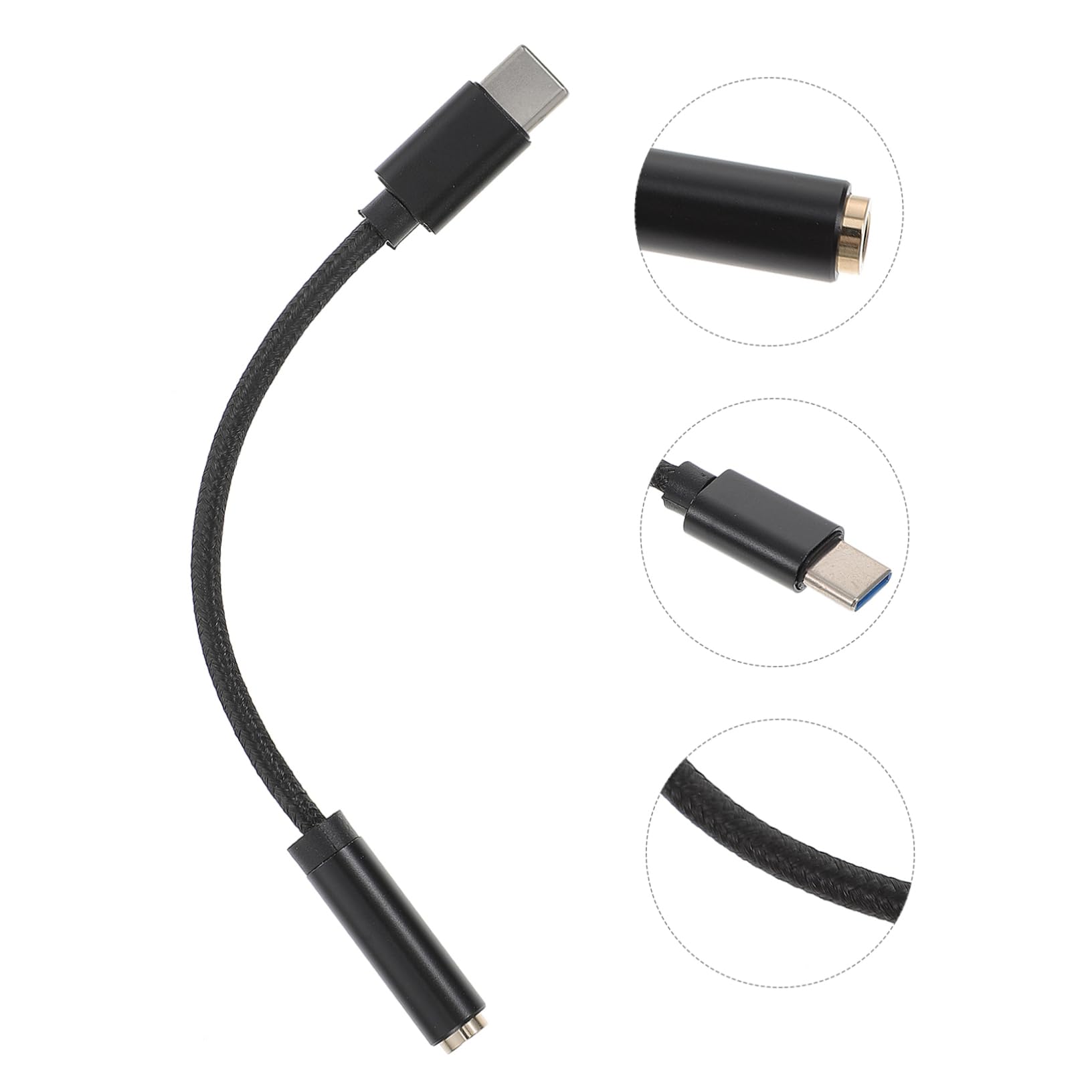 DOITOOL 3stücke Type- Adapter Für Kopfhörer Hochwertiges Audio-Kabel Tragbar Langlebig Für Smartphones Tablets Und Laptops