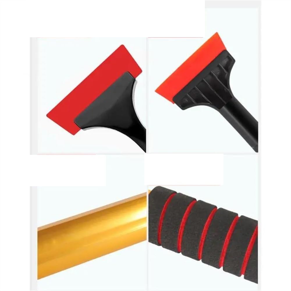Rascador de hielo para coche 1~10PCS Pala De Nieve De Algodón EVA Mango Anticongelante Pala De Descongelación De Parabrisas De Coche Varilla Rascador De Coche Aleación De Aluminio Rascadores de hielo