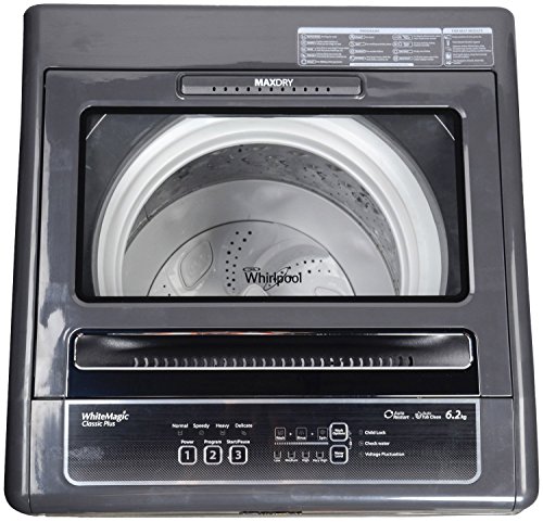Image of Whirlpool 6.2 kg Fully-Automatic Top Loading Washing Machine (WM Classic Plus 621S, Dark Grey)
