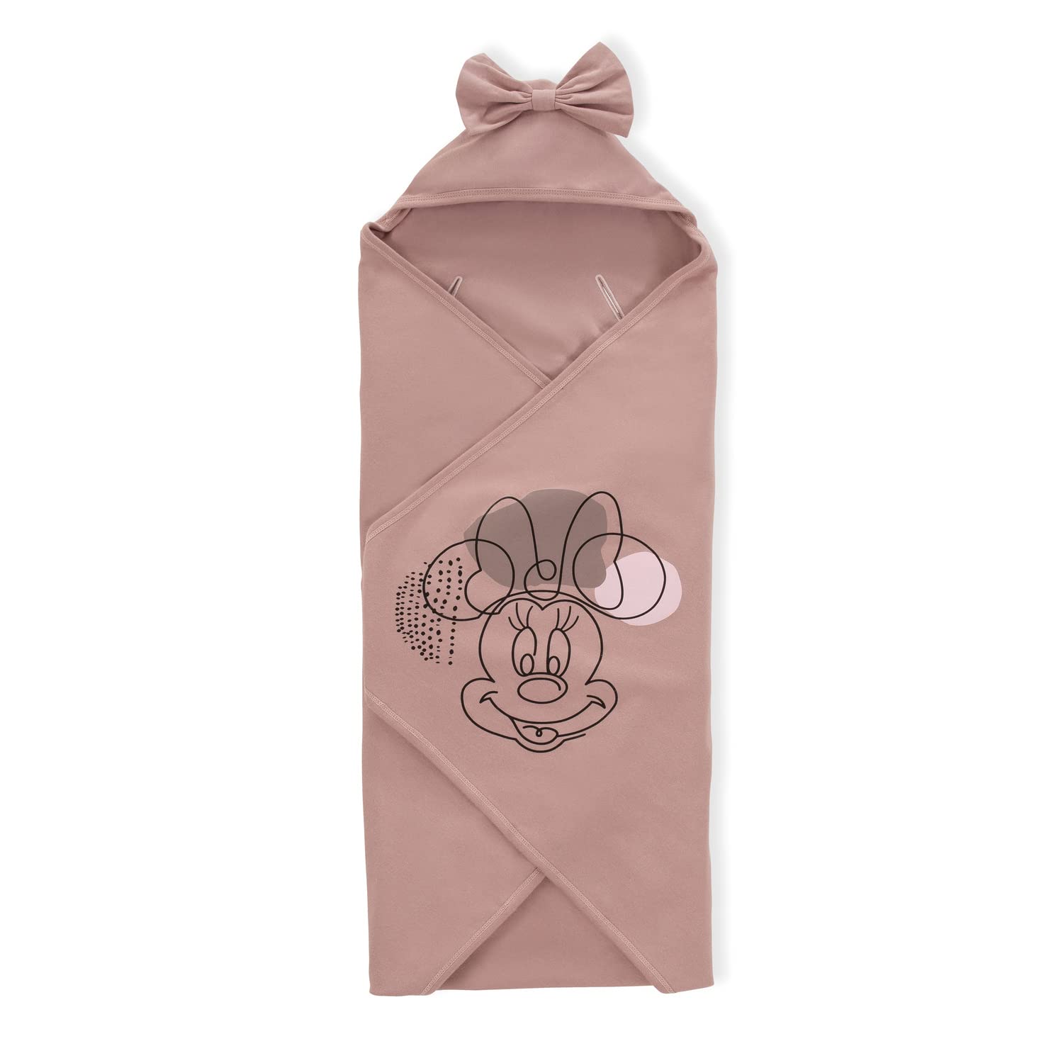 hauck Baby Einschlagdecke Snuggle N Dream für 3-Punkt-Gurt & 5-Punkt-Gurt, Baumwolle, Universal für Babyschale, Kindersitz, Kinderwagen, Buggy, Babywippe, Waschbar (Disney Minnie Mouse Rose)