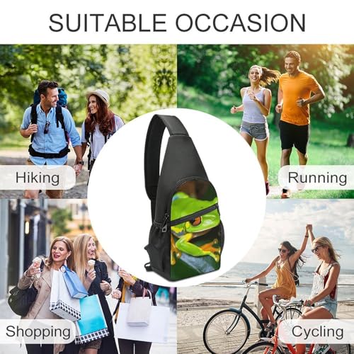 Bolso tipo Sling pequeño para hombre y mujer, amarilloverde miniatura 5