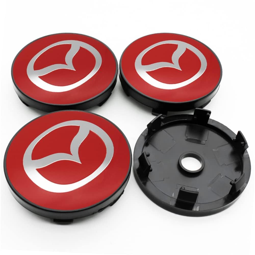 4 stuks auto naafdoppen, voor Mazda 3 6 2 5 Cx3 Cx5 Cx7 Cx9 Cx30 Demio