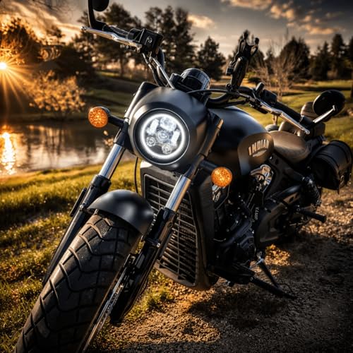Eagle Lights Indian Scout LED Headlight
