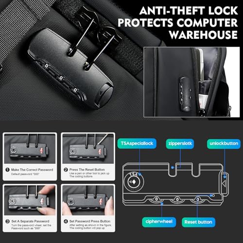 Image of BANGE Sleek Fashion Backpack Combines Anti-Theft Security with Lightweight Comfort for Trendy Travelers