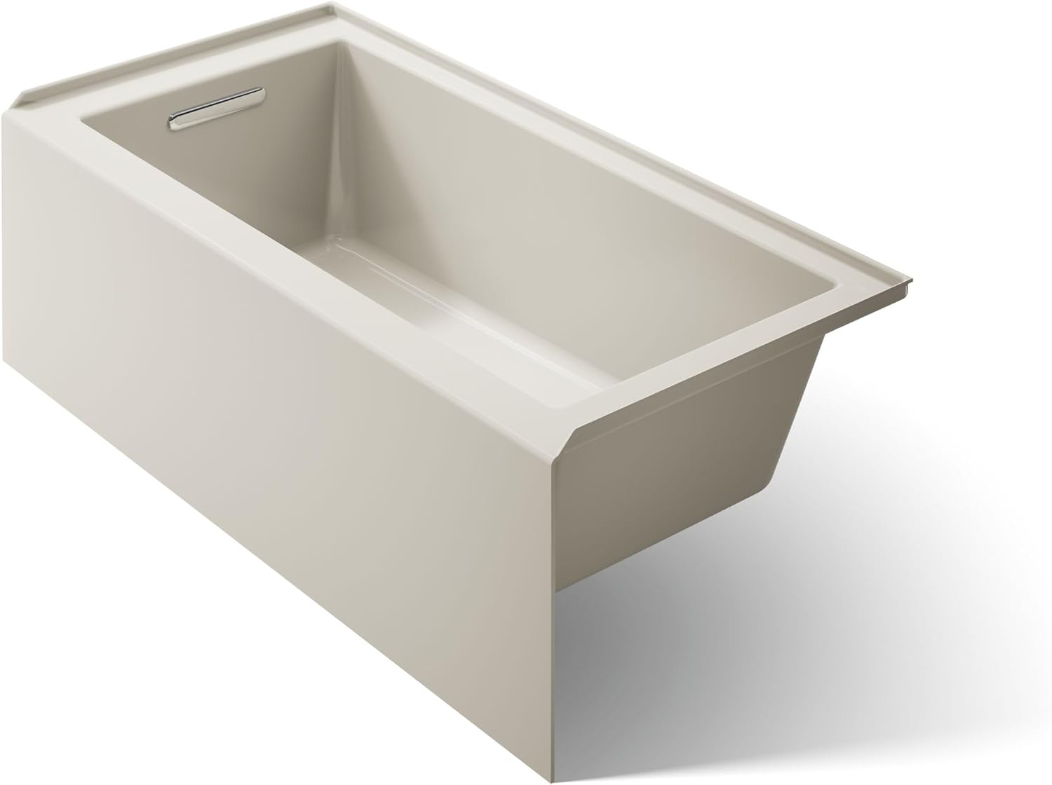 Kohler 1956-LA-96 Underscore® 60" x 30" alcove bath, left drain, Biscuit