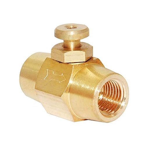 Joywayus Brass 1/4" NPT Female Thread Push Button Check Valve Switch