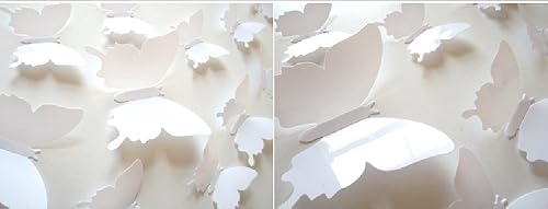 Miniatura 2 de 12 calcomanías de pared extraíbles de mariposa 3D, decoración del hogar, decoración de pared, murales para bebés, niños, dormitorio, sala de estar,