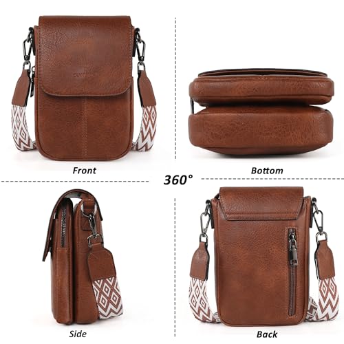 Image of TANTOMI Small Crossbody Bags for Women Trendy, Cell Phone Purses Wallet with 4 Card Slots, Small Purses with Adjustable Strap