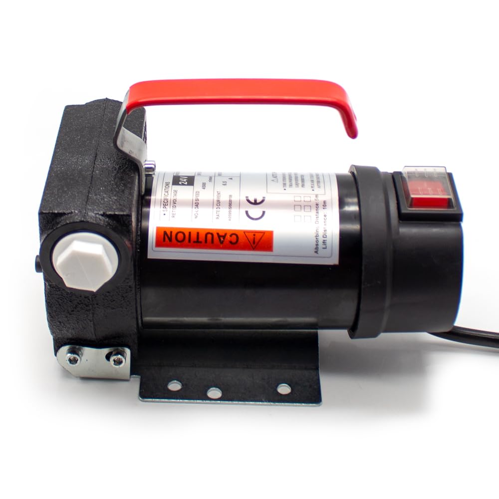 HBM 12 Volt Elektrische Oliepomp, Carterpomp Inclusief Slangen