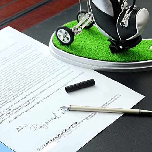 10L0L Golf Gifts, Golf Bag Pen Holder Golf Club Pens Gift Set Golf Race Souvenirs Unique Gifts For Men Dad Boss Golfer Fans Coworker - Silver + Black #TOP1