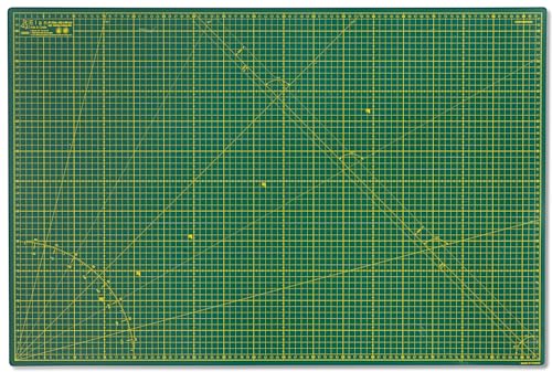 Elan Base de Corte A1 Autocicatrizante Verde, Tabla de Corte 90x60 CM, Tabla Cortar Costura, Cutting Mat A1, Protector mesa Manualidades à 5 Couches
