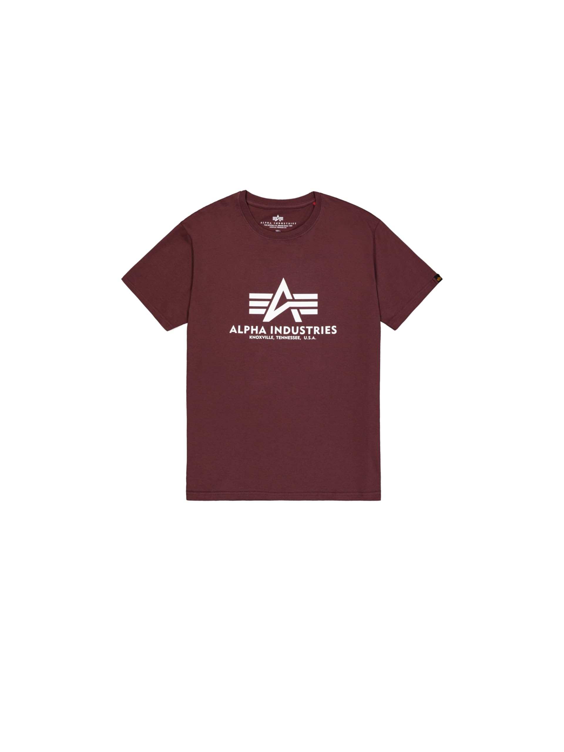 Alpha Industries Basic T-Shirt for Men Deep Maroon