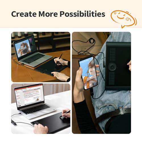 GAOMON Mesa Digitalizadora M10K PRO 10 polegadas, tablet de arte digital, suporta função de inclinaç