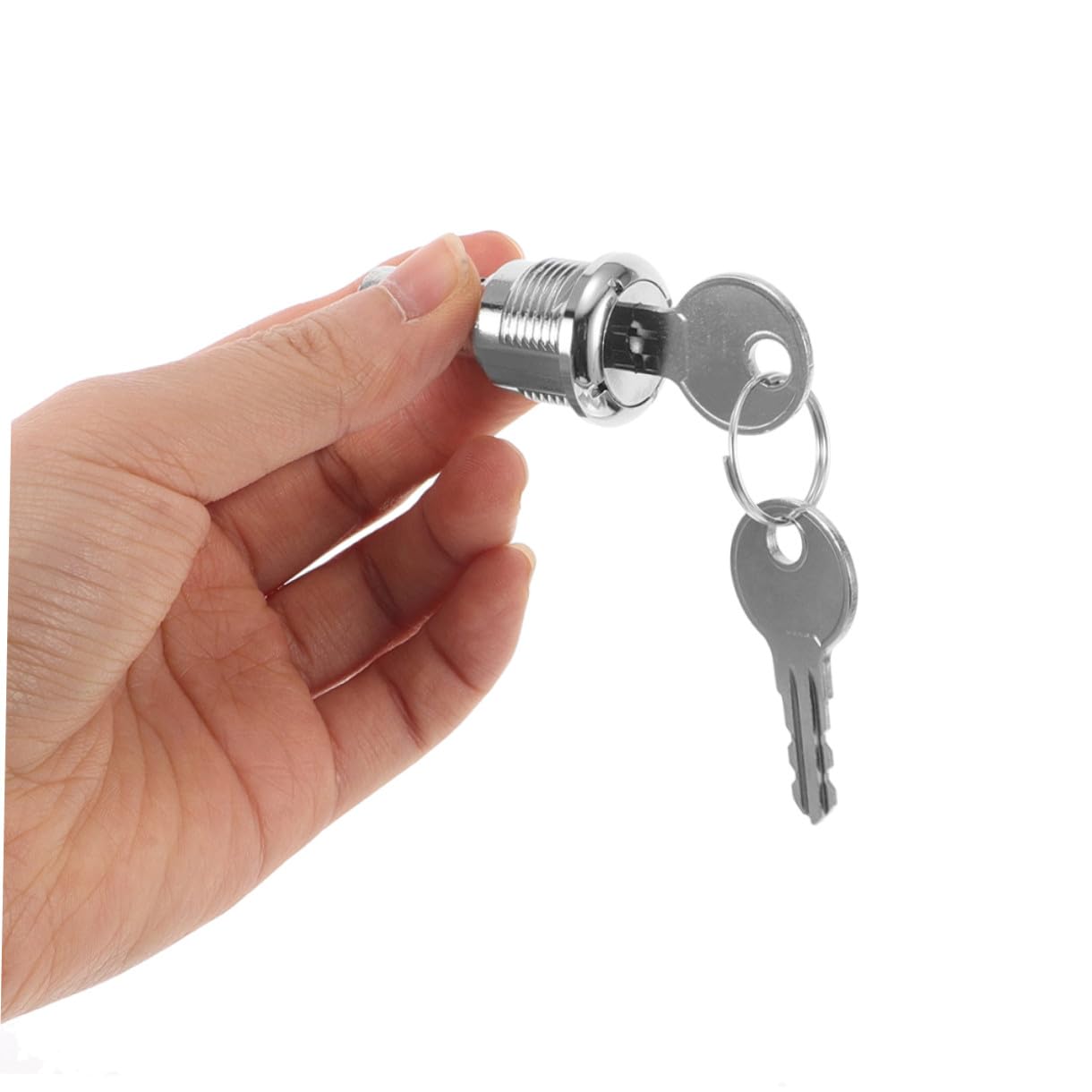 Yardwe 2 Sets Vending Machine Lock and Key Replacement for Candy Gumball Snack Dispensers Metal Lock Cylinder Compatible with Coin Operated Machines Vending Accessories
