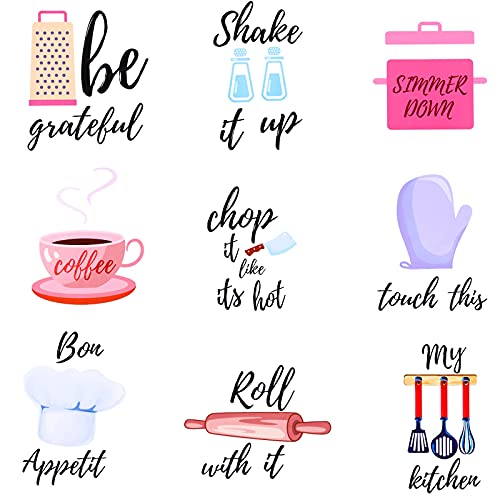 4 Pieces Kitchen Quotes Wall Stickers Kitchen Lettering Wall Decal Kitchenware with Sayings Decoration Kitchen Quotes Wall Art Decal for Kitchen Dining Baking Room Restaurant Bar (Colorful) 4 Pieces Kitchen Quotes Wall Stickers Kitchen Lettering Wall Decal Kitchenware with Sayings Decoration Kitchen Quotes Wall Art Decal for Kitchen Dining Baking Room Restaurant Bar (Colorful)