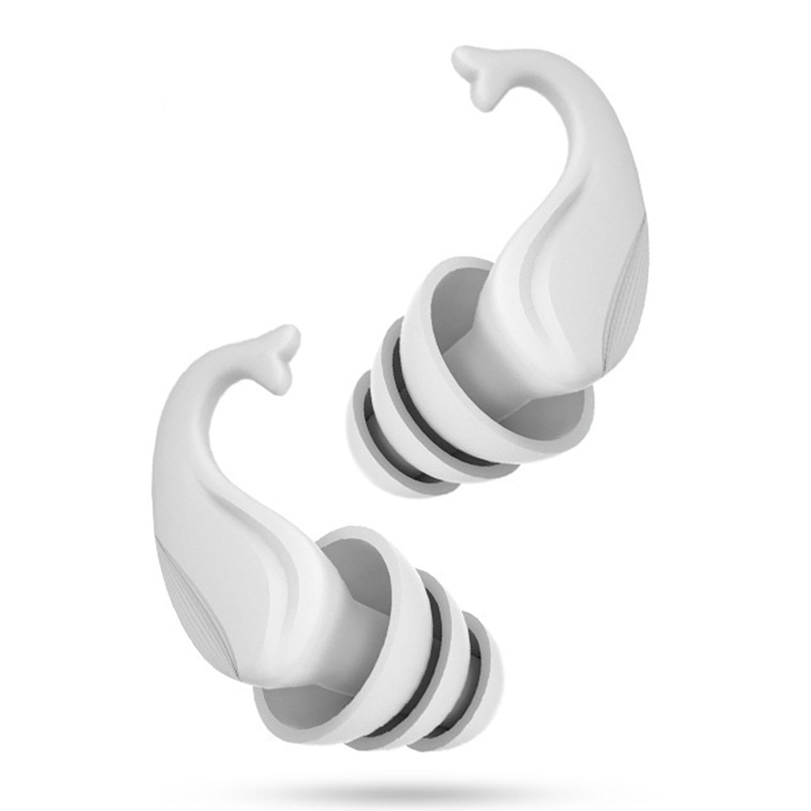 HEAVENGLOW Waterproof Swimming Ear Plugs Noise Cancelling for Traveling Working Surfing White|Health & Beauty|Health Care|Ear Care|Ear Plugs|1 Pair of Ear Plugs-image-2