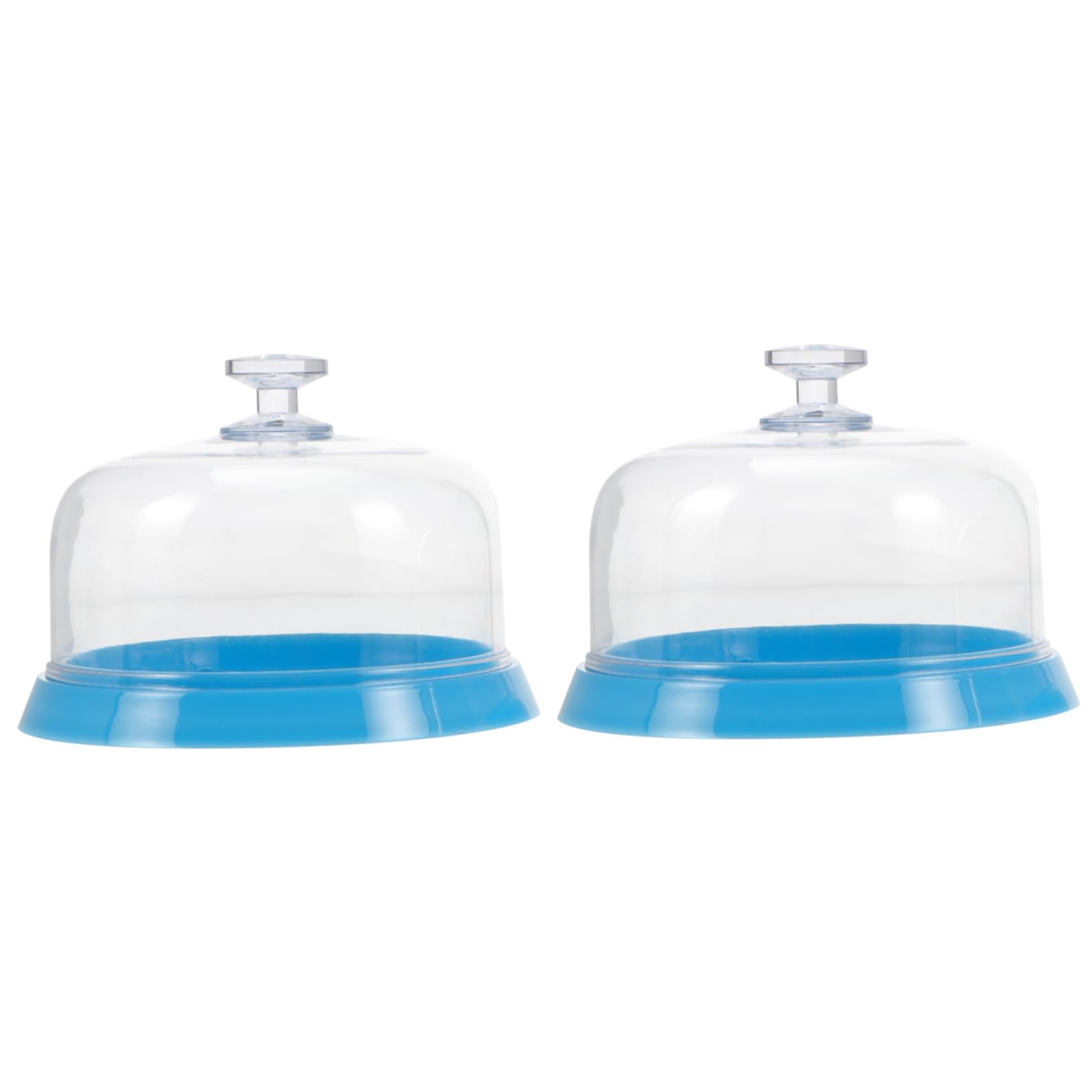 Ipetboom 2Pcs Watch Movement Dust Cover Storage Tray with Transparent Lid for Watchmaker Parts Organizer for Watch Repair Tools and Accessories