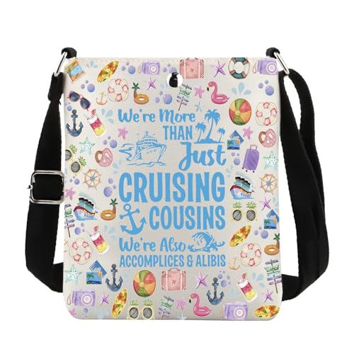 Sac à bandoulière Cruising Cousins en toile durable pour le quotidien