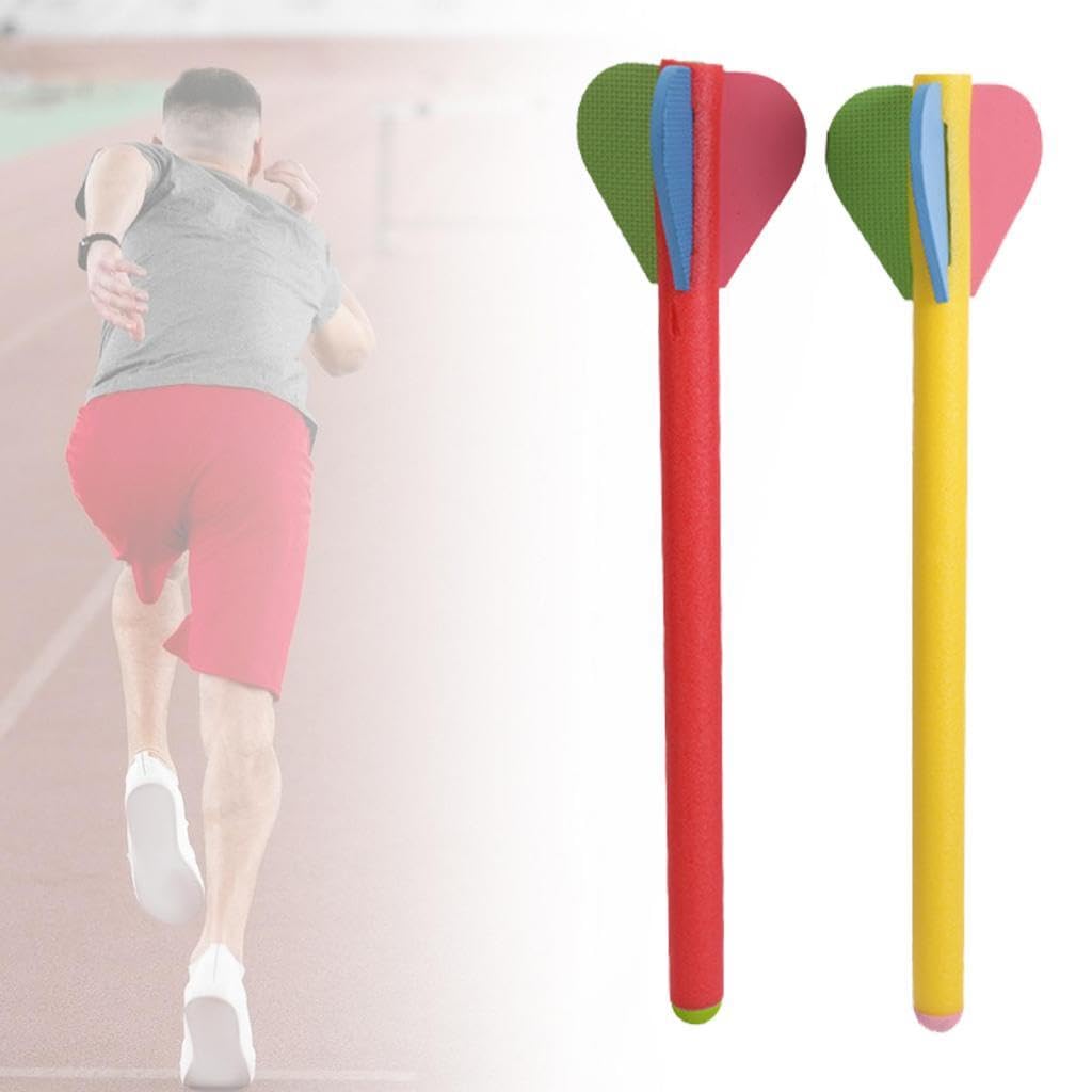 2 Stück weiche Speere für Leichtathletik, Speere für Sportler, tragbar, Spaß beim Werfen, Übungsspeere, Trainingsspeere