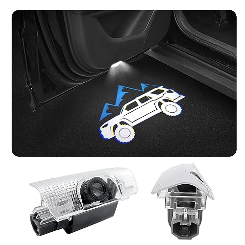 akarin 2 PCS LED Car Door Logo Lights Compatible for 4Runner 2010-present Courtesy Projector Laser Welcome Light Puddle Lamp Car Accessories (4Runner Blue)