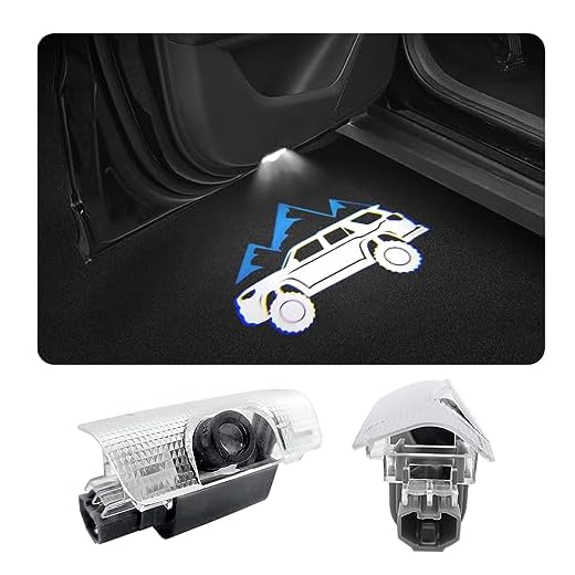 2 PCS LED Car Door Logo Lights Compatible for 4Runner 2010-present Courtesy Projector Laser Welcome Light Puddle Lamp Car Accessories (for 4Runner 2010-present-Blue)