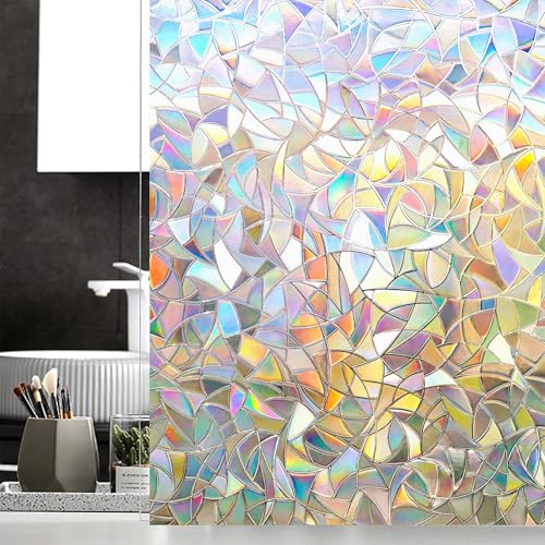 Window Privacy Film?Privacy Window Film?Window Film?Stained Glass Window Film?Stained Glass Window Film?17.5 x 78.7 inches (35.4”×157”, Piece, 1)