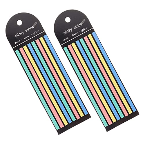 Marcadores de página extraíbles y notas fluorescentes de tipo pastel para libros de texto 2
